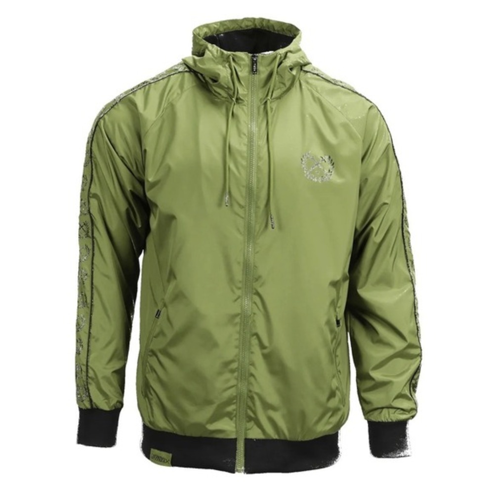 Dixxon Flannel Co‎ WATERFRONT WINDBREAKER OD Green Hooded Jacket -  Men's L NEW